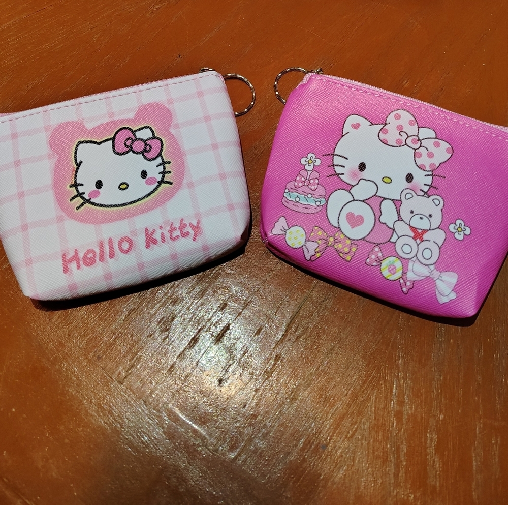 Hello Kitty Coin Purse Keychain Duo - Picture 1 of 2